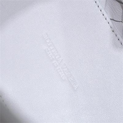 BV Small Andiamo Top handle bag Lambskin Leather White