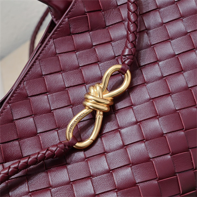 BV East West Andiamo Top handle bag Lambskin Leather Barolo