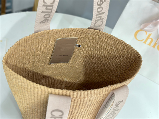 Chloe Large Woody Tote Bag In Nature Fibers