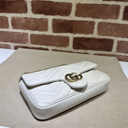 Gucci GG MARMONT Mini Bag With Card Case White/Black 751526
