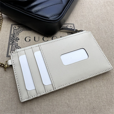 Gucci GG MARMONT Mini Bag With Card Case Black/White 751526