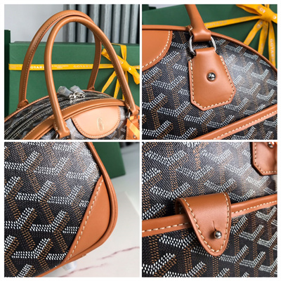 Goyard Saint Jeanne Large Bowling Bag Brown