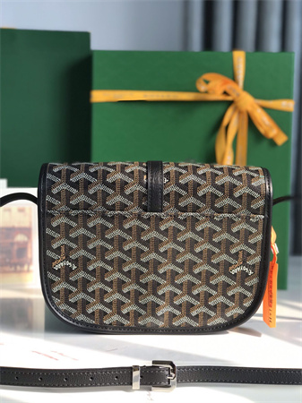 Belvedere PM Bag Goyardine Canvas & Decize Taurillon Leather Black