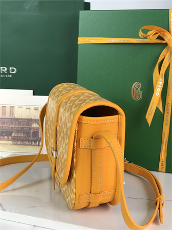 Belvedere PM Bag Goyardine Canvas & Decize Taurillon Leather Yellow