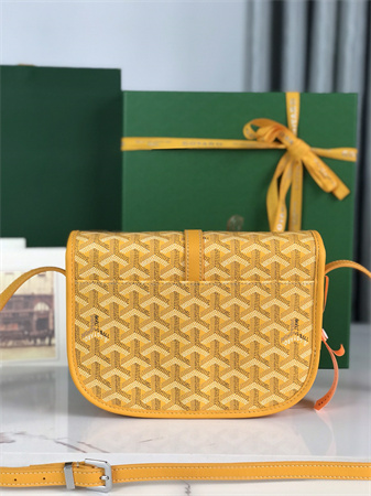 Belvedere PM Bag Goyardine Canvas & Decize Taurillon Leather Yellow