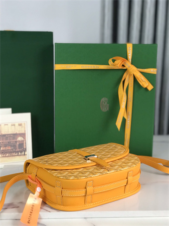 Belvedere PM Bag Goyardine Canvas & Decize Taurillon Leather Yellow