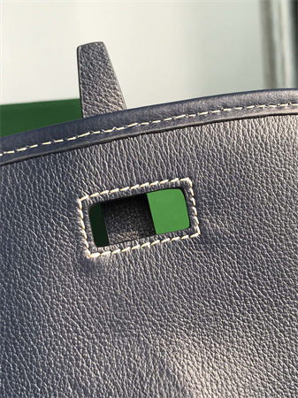 Belvedere PM Bag Goyardine Canvas & Decize Taurillon Leather Navy Blue