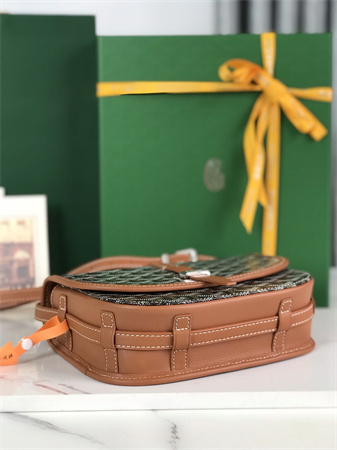 Belvedere PM Bag Goyardine Canvas & Decize Taurillon Leather Black-Tan