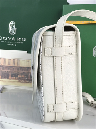 Belvedere MM Bag Goyardine Canvas & Decize Taurillon Leather White