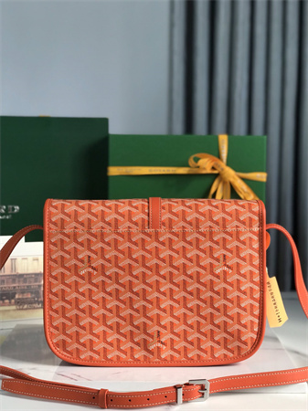 Belvedere MM Bag Goyardine Canvas & Decize Taurillon Leather Orange