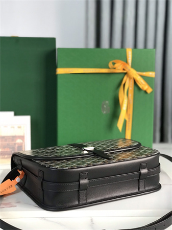 Belvedere MM Bag Goyardine Canvas & Decize Taurillon Leather black