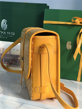 Belvedere MM Bag Goyardine Canvas & Decize Taurillon Leather Yellow