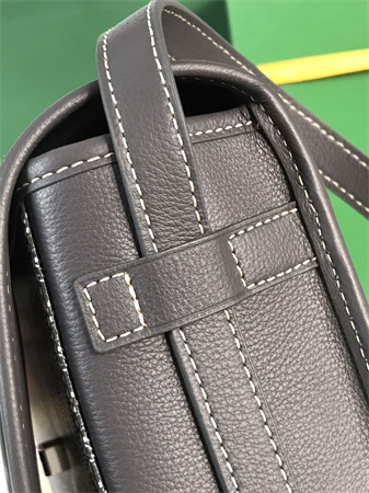 Belvedere MM Bag Goyardine Canvas & Decize Taurillon Leather Grey