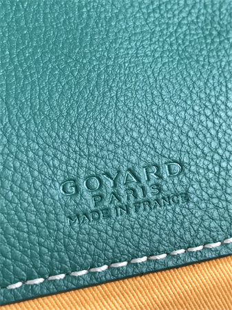 Belvedere MM Bag Goyardine Canvas & Decize Taurillon Leather Green