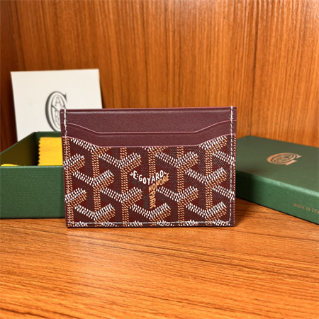 Saint-Sulpice Card Wallet Goyardine Canvas & Vauzelles Leather Ten Colors