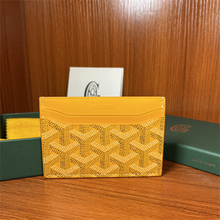 Saint-Sulpice Card Wallet Goyardine Canvas & Vauzelles Leather Ten Colors