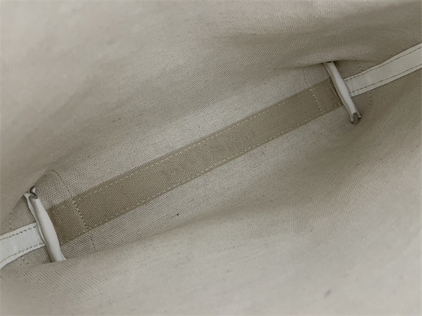 CONTI POUCH Goyardine Canvas&Chevroches Calfskin White