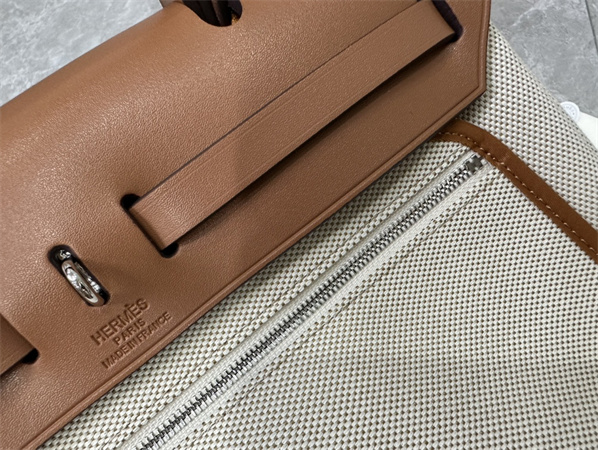 Her.mes Herbag 31 Canvas and Calfskin With Printing