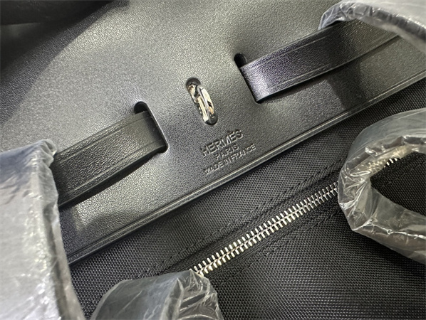 Her.mes Herbag Backpack Canvas and Calfskin