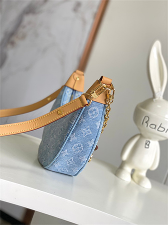 LV Loop Bag Monogram Denim Sky Blue M24846