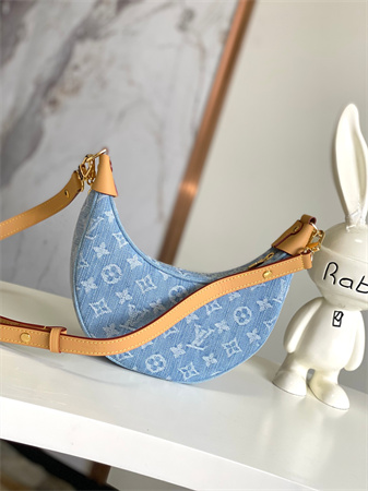 LV Loop Bag Monogram Denim Sky Blue M24846