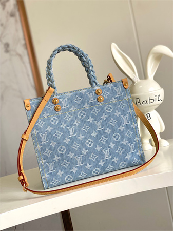 lV By The Pool Let Go PM Monogram Denim Sky Blue M24897
