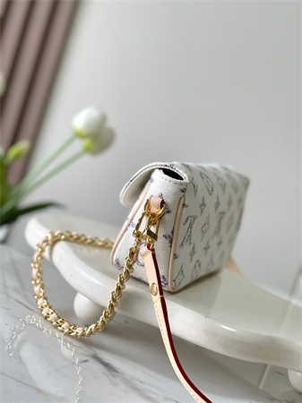 LV Wallet on Chain Ivy Monogram jacquard fabric Multicolor White M83499