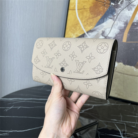 L.V IRIS Wallet Monogram Leather Beige M60143