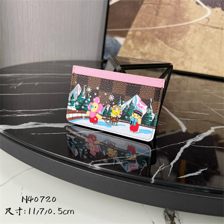 L.V Card Holder Vivienne Holidays Damier Ebene Canvas N40720