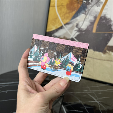 L.V Card Holder Vivienne Holidays Damier Ebene Canvas N40720