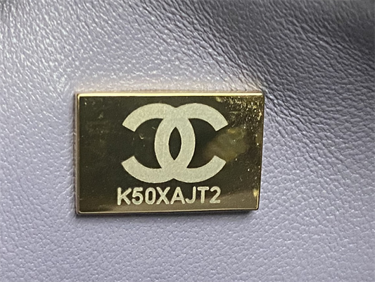 Chanel Mini Flap Bag With Top Handle Shinny Lambskin Gold Tone Metal Lt Purple AS4924