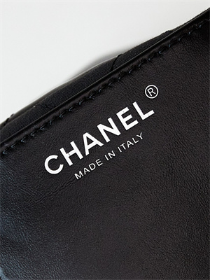 Chanel 22 Mini Handbag Gradient Calfskin Silver Tone Metal Black/Silver AS3980