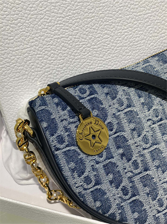 Diorstar Callisto Bag Blue Denim Dior Oblique Jacquard