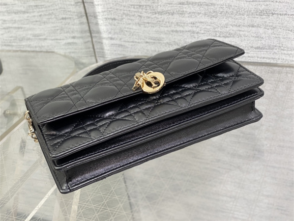 CD Miss Dior MINI Top Handle Bag Cannage Lambskin