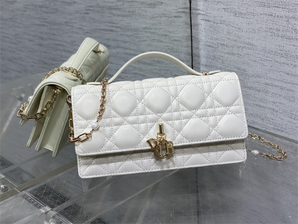 CD Miss Dior MINI Top Handle Bag Cannage Lambskin