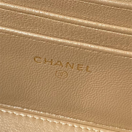 Chanel Vanity Case Lambskin Enamel & Gold-Tone Metal White AP3940