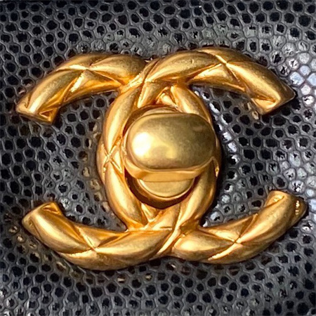 Chanel Mini Flap Bag With Top Handle Grained Shinny Calfskin Gold Tone Metal Black AS4956