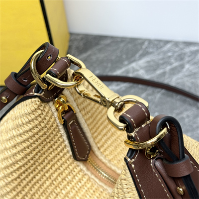 Fen.digraphy Mini Bag Natural Raffia