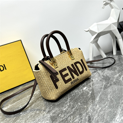 Fen.di By The Way Mini Bag Natural Raffia