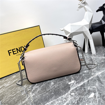 Fen.di Baguette MiniSelleria bag with 309 hand-sewn topstitches