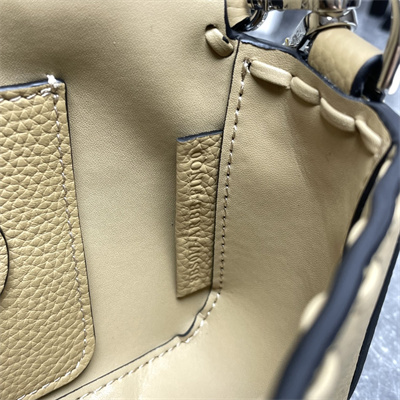 Fen.di Baguette MiniSelleria bag with 309 hand-sewn topstitches