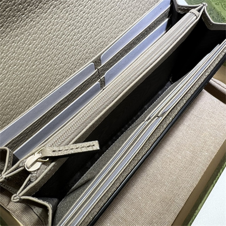 Gu.cci Ophidia Continental Wallet GG Supreme Canvas 523153