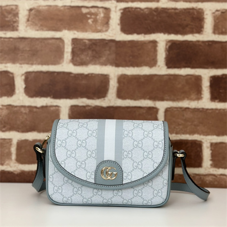 Gu.cci Ophidia GG Mini Shoulder Bag Dusty Blue 772239