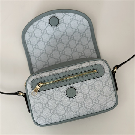 Gu.cci Ophidia GG Mini Shoulder Bag Dusty Blue 772239