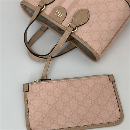 Gucci OPHIDIA MINI TOTE BAG Dusty Pink 811716