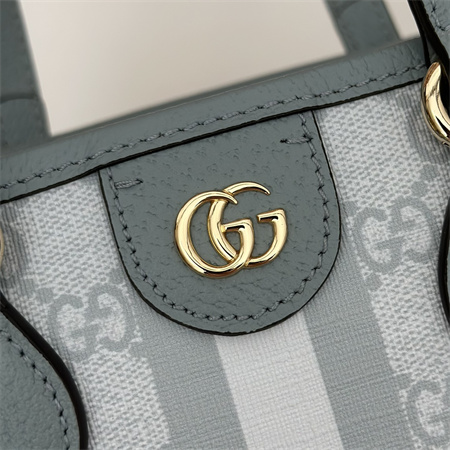 Gucci OPHIDIA MINI TOTE BAG Dusty Blue 811716