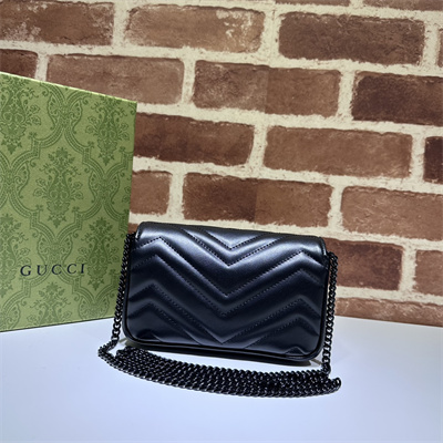 Gu.cci GG Marmont  Mini Bag Black  476433