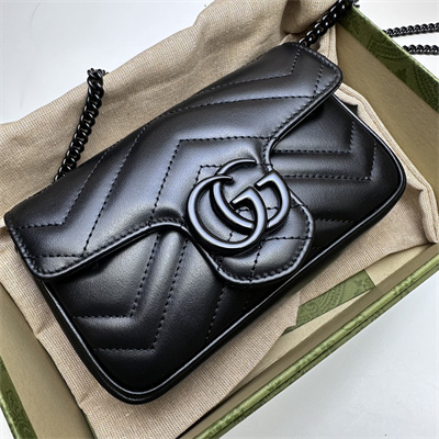 Gu.cci GG Marmont  Mini Bag Black  476433