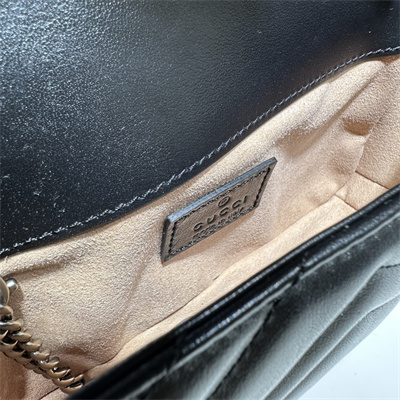 Gu.cci GG Marmont  Mini Bag Black  476433
