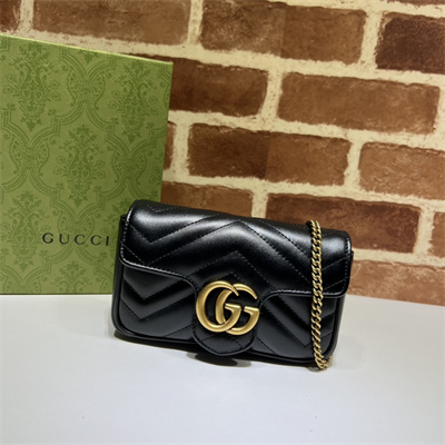 Gu.cci GG Marmont  Mini Bag Black 476433